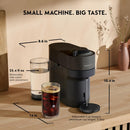 Nespresso Vertuo Pop+ Coffee Machine with Milk Frother, Liquorice Black